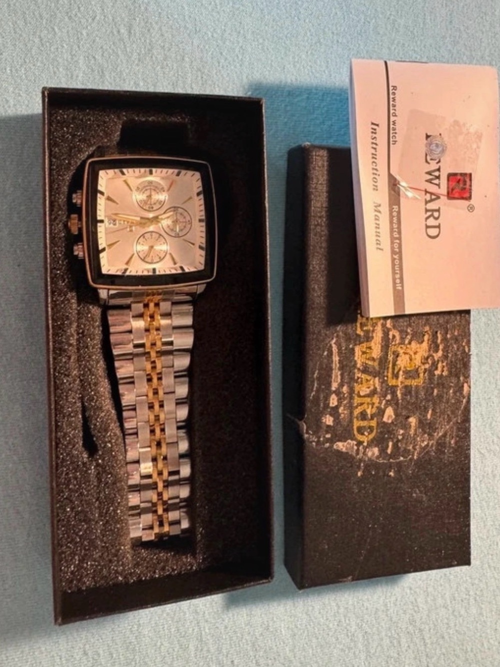 Men’s Two-Tone Stainless Steel Chronograph Watch - Silver & Gold
